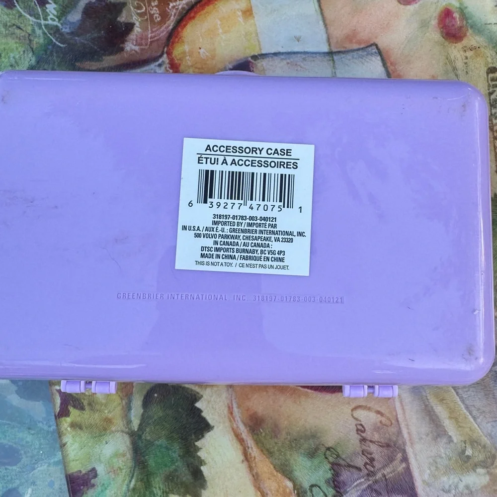 Caboodle Purple makeup Box with Handle